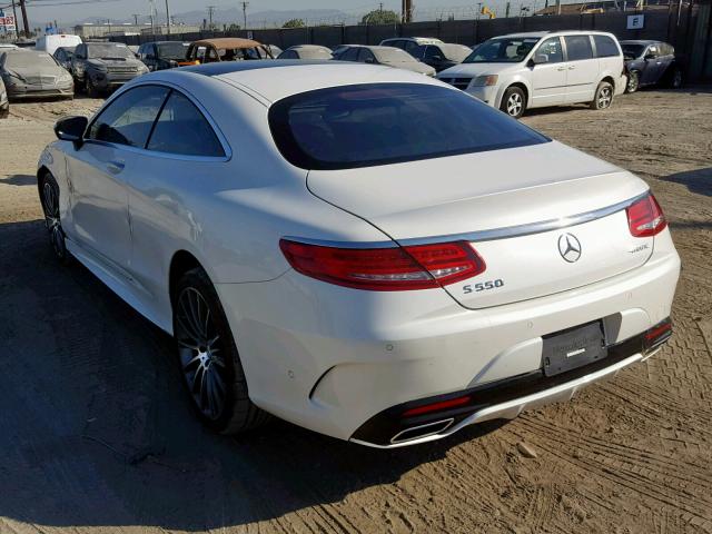 WDDXJ8FB4FA002426 - 2015 MERCEDES-BENZ S 550 WHITE photo 3