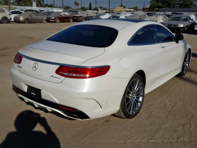 WDDXJ8FB4FA002426 - 2015 MERCEDES-BENZ S 550 WHITE photo 4