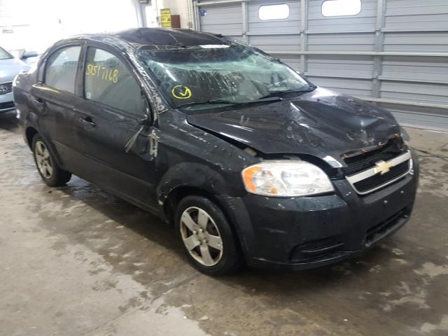 KL1TD5DE5AB134407 - 2010 CHEVROLET AVEO LS BLACK photo 1