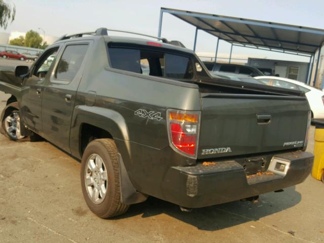 2HJYK16576H527362 - 2006 HONDA RIDGELINE GREEN photo 3