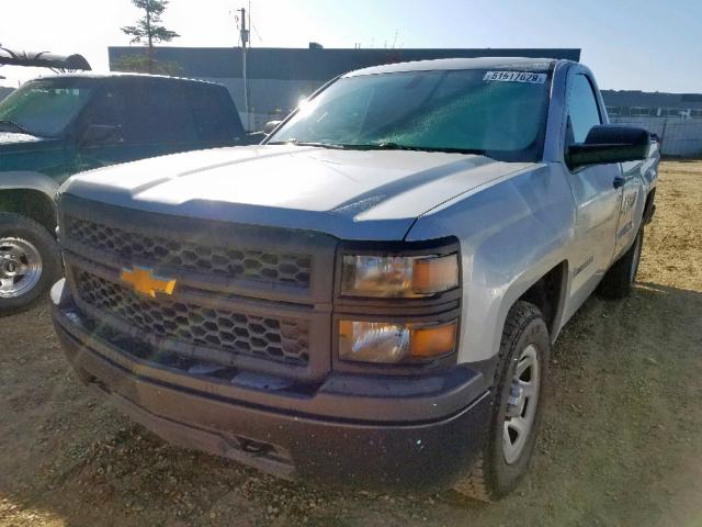 1GCNKPEH3EZ177488 - 2014 CHEVROLET SILVERADO SILVER photo 2