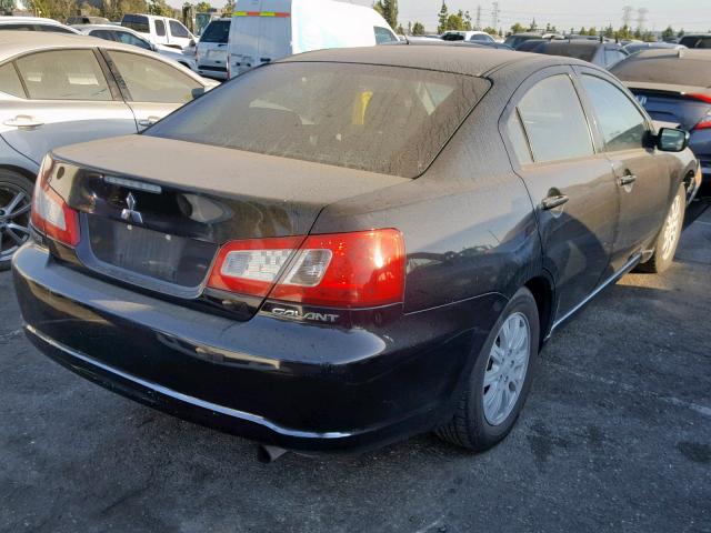 4A32B2FF0CE018965 - 2012 MITSUBISHI GALANT FE BLACK photo 4