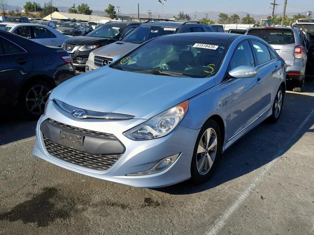 KMHEC4A49CA039914 - 2012 HYUNDAI SONATA HYB BLUE photo 2