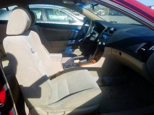 1HGCM72673A015557 - 2003 HONDA ACCORD EX RED photo 5