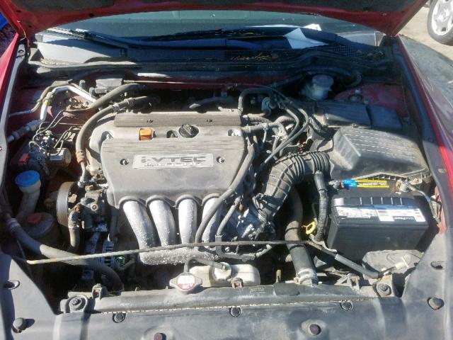 1HGCM72673A015557 - 2003 HONDA ACCORD EX RED photo 7