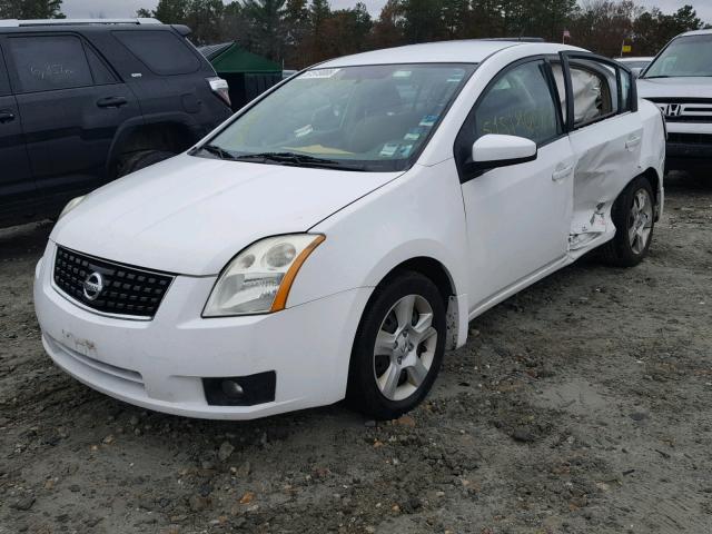 3N1AB61E48L740650 - 2008 NISSAN SENTRA 2.0 WHITE photo 2