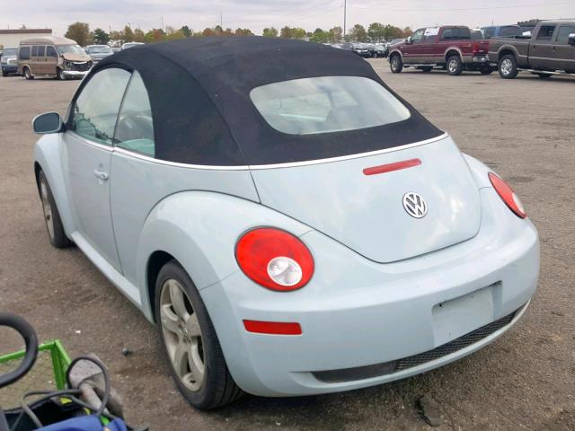 3VWSF31Y06M306471 - 2006 VOLKSWAGEN NEW BEETLE ლურჯი ფოტო 3