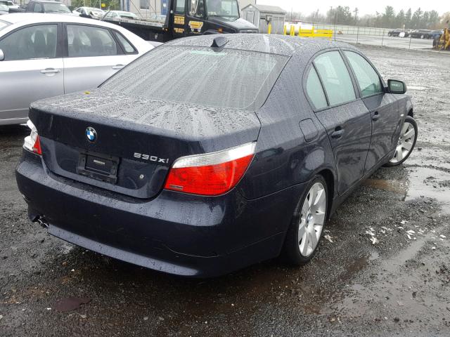 WBANF73556CC34369 - 2006 BMW 530 XI BLUE photo 4