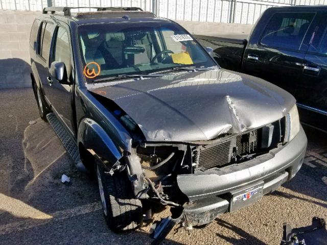 5N1AR18UX7C648019 - 2007 NISSAN PATHFINDER GRAY photo 1