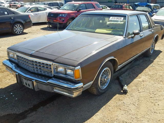 1G1BN69H2FH129656 - 1985 CHEVROLET CAPRICE CL BROWN photo 2