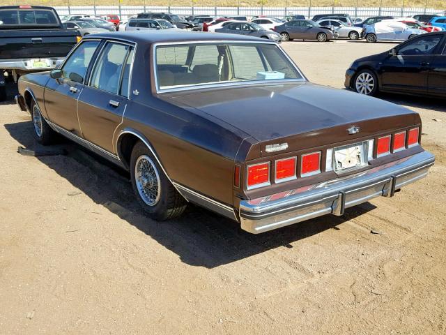 1G1BN69H2FH129656 - 1985 CHEVROLET CAPRICE CL BROWN photo 3