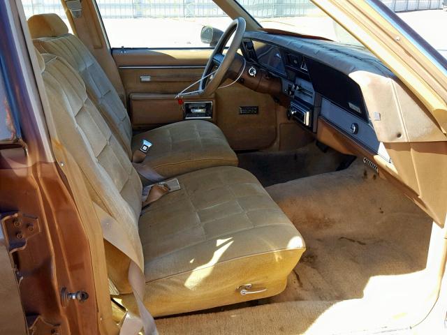 1G1BN69H2FH129656 - 1985 CHEVROLET CAPRICE CL BROWN photo 5