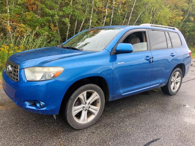 JTEES43AX82017380 - 2008 TOYOTA HIGHLANDER BLUE photo 2