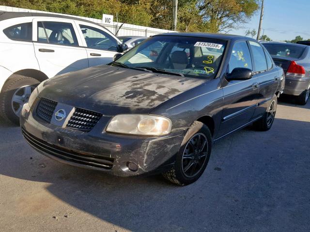 3N1CB51D14L466201 - 2004 NISSAN SENTRA 1.8 BLACK photo 2