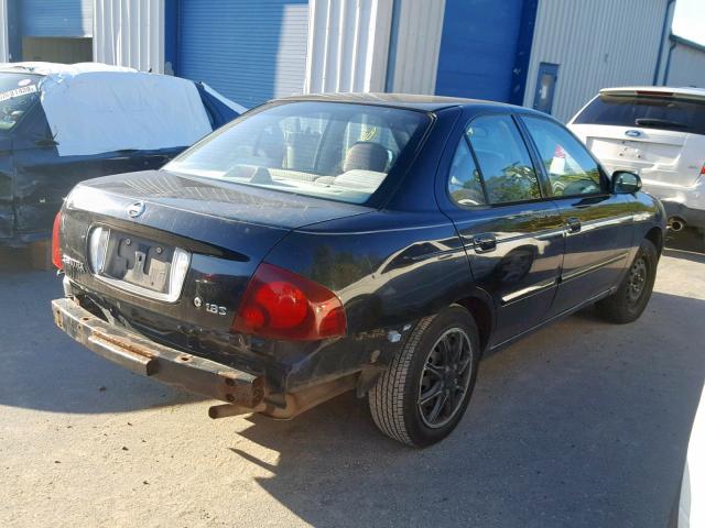 3N1CB51D14L466201 - 2004 NISSAN SENTRA 1.8 BLACK photo 4