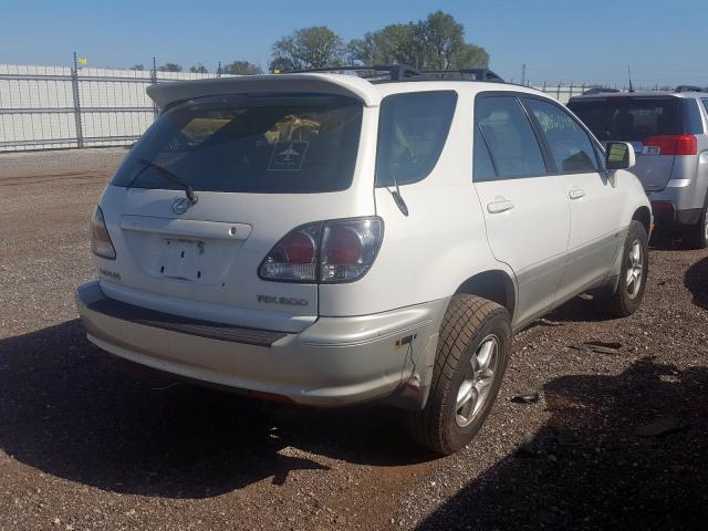 JTJHF10U530294197 - 2003 LEXUS RX 300 WHITE photo 4