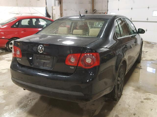 3VWST71K46M780645 - 2006 VOLKSWAGEN JETTA TDI BLACK photo 4