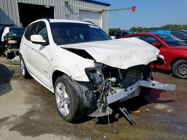 5UXWX7C51E0E76269 - 2014 BMW X3 XDRIVE3 WHITE photo 1