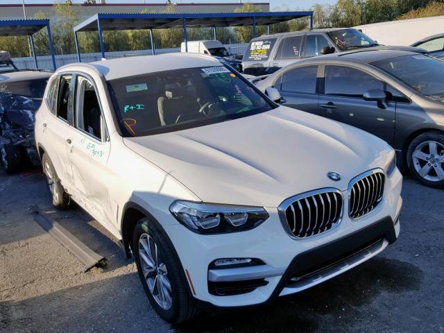 5UXTR7C52KLF36440 - 2019 BMW X3 SDRIVE3 WHITE photo 1