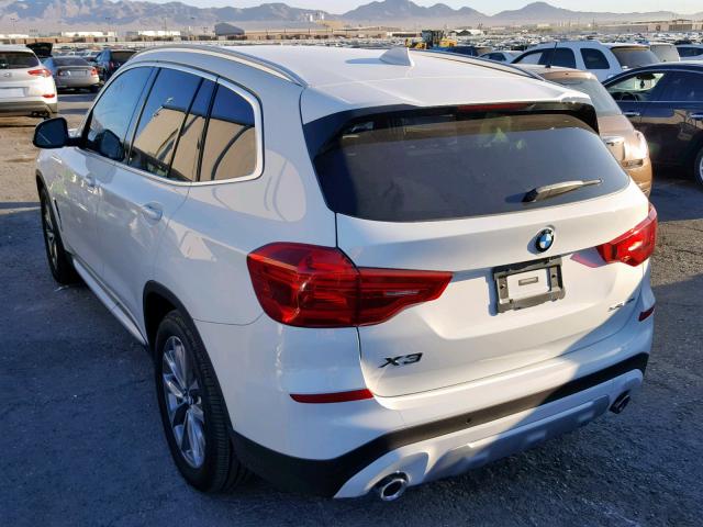 5UXTR7C52KLF36440 - 2019 BMW X3 SDRIVE3 WHITE photo 3