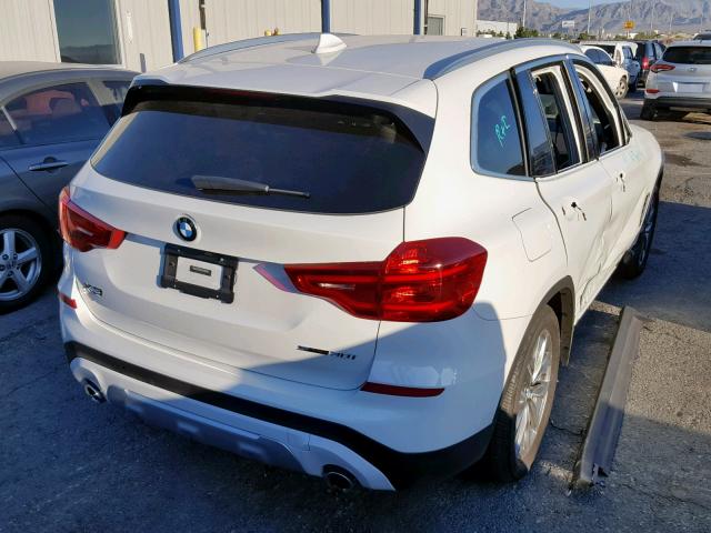 5UXTR7C52KLF36440 - 2019 BMW X3 SDRIVE3 WHITE photo 4