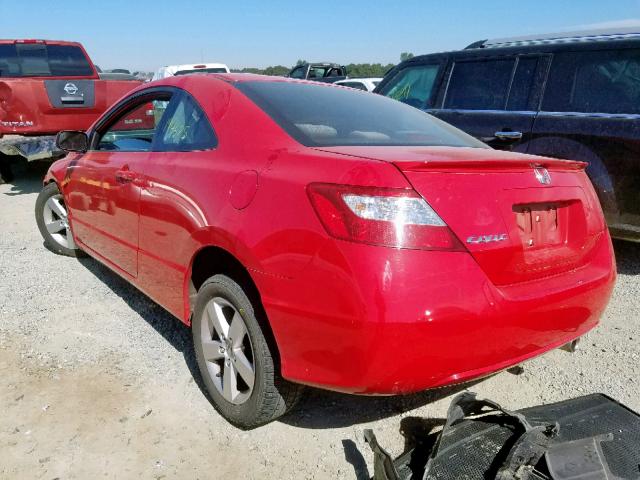 2HGFG128X8H512825 - 2008 HONDA CIVIC EX RED photo 3