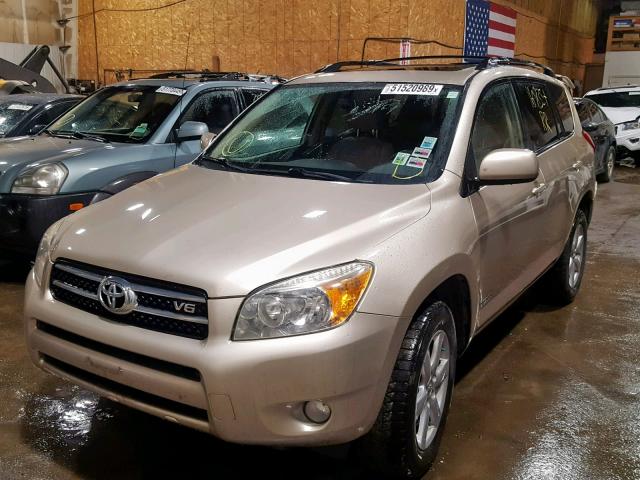 JTMBK31V376019812 - 2007 TOYOTA RAV4 LIMIT GOLD photo 2