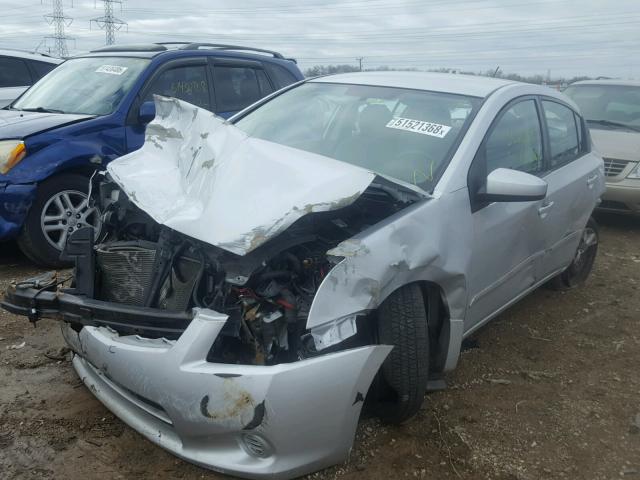 3N1AB6AP8AL653793 - 2010 NISSAN SENTRA 2.0 SILVER photo 2