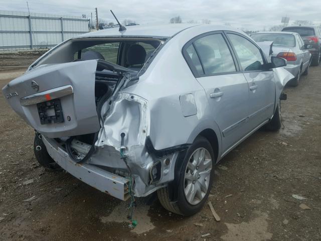 3N1AB6AP8AL653793 - 2010 NISSAN SENTRA 2.0 SILVER photo 4