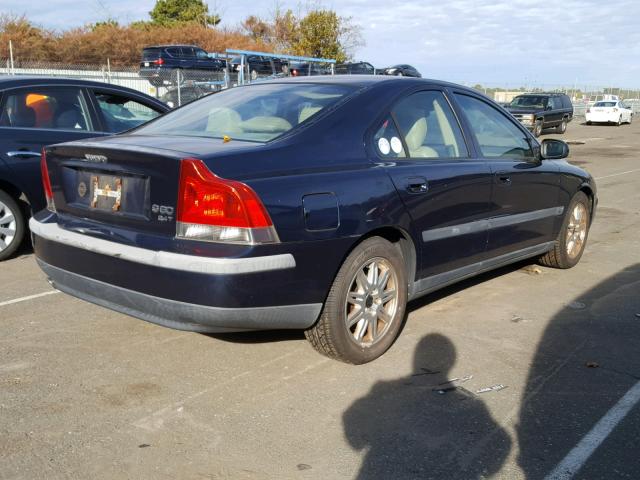 YV1RS58D532246129 - 2003 VOLVO S60 2.4T BLUE photo 4