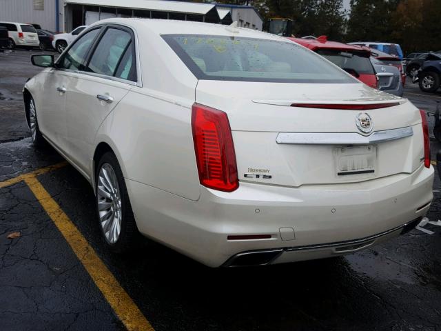 1G6AS5S33E0170687 - 2014 CADILLAC CTS PERFOR WHITE photo 3