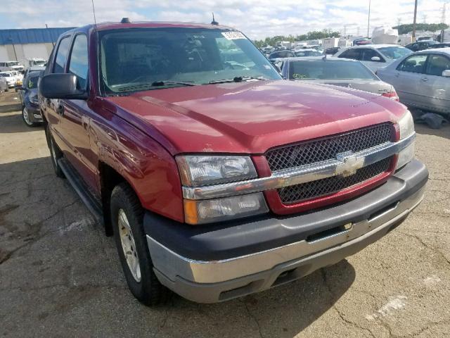 3GNEK12T14G143075 - 2004 CHEVROLET AVALANCHE BURGUNDY photo 1