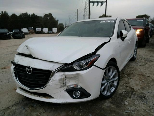 JM1BM1W33E1192388 - 2014 MAZDA 3 GRAND TO WHITE photo 2