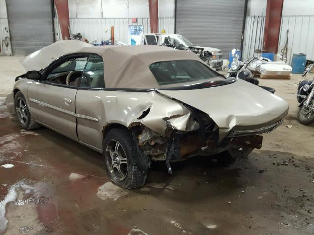 1C3EL55R64N362350 - 2004 CHRYSLER SEBRING LX GOLD photo 3