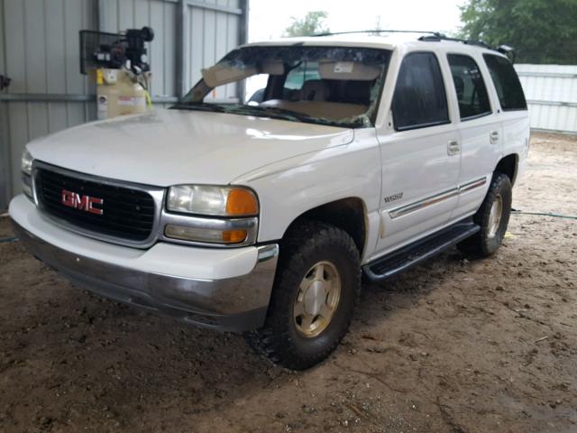 1GKEC13Z14J132928 - 2004 GMC YUKON WHITE photo 2