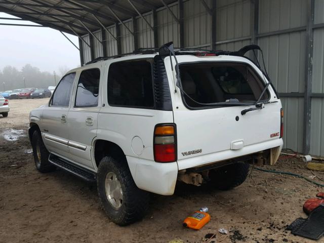 1GKEC13Z14J132928 - 2004 GMC YUKON WHITE photo 3