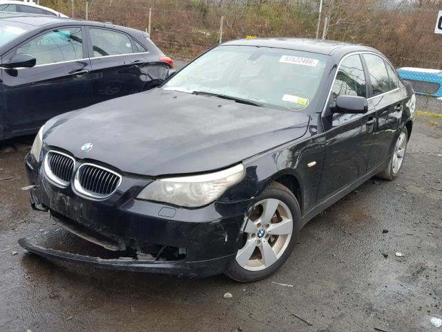 WBANV13588CZ55334 - 2008 BMW 528 XI BLACK photo 2