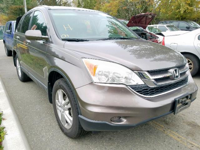 5J6RE4H70AL072814 - 2010 HONDA CR-V EXL GRAY photo 1