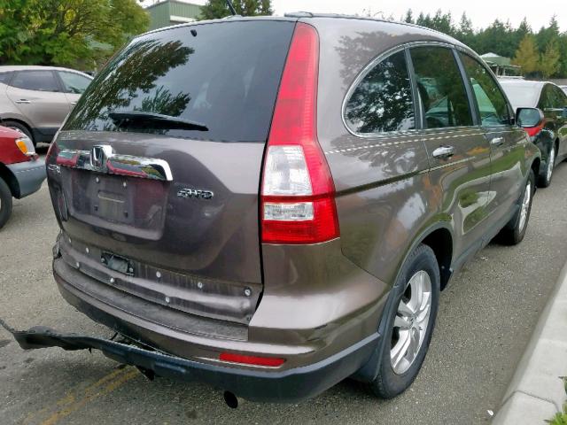 5J6RE4H70AL072814 - 2010 HONDA CR-V EXL GRAY photo 4