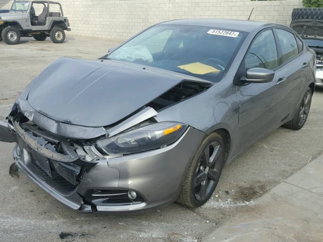 1C3CDFBA4DD305711 - 2013 DODGE DART SXT GRAY photo 2