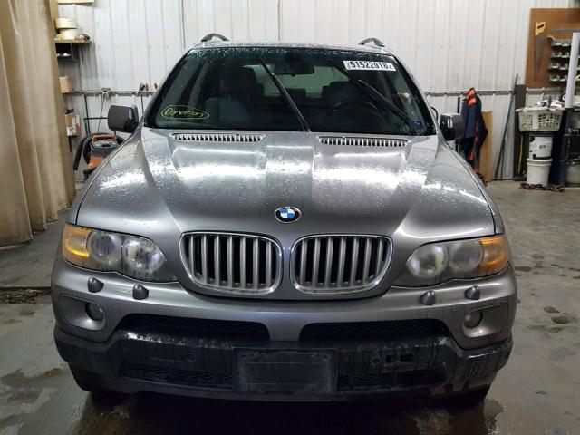 5UXFB53515LV12279 - 2005 BMW X5 4.4I GRAY photo 9