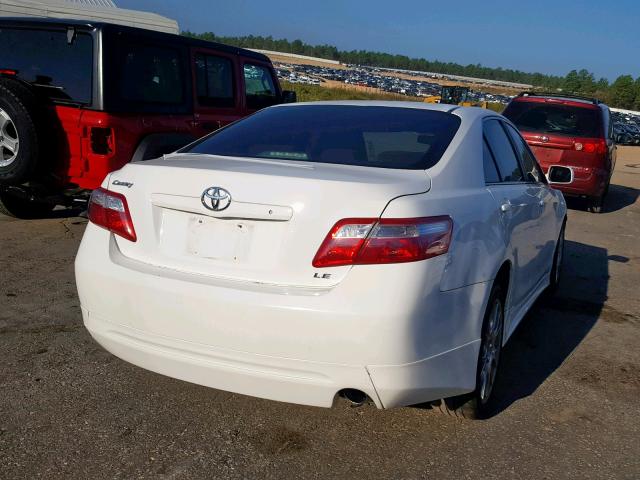 4T1BE46K37U601301 - 2007 TOYOTA CAMRY CE WHITE photo 4