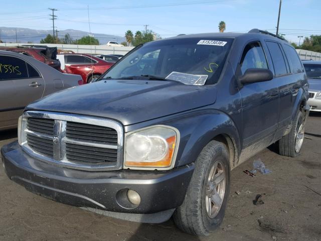 1D4HD48N86F174406 - 2006 DODGE DURANGO SL GRAY photo 2