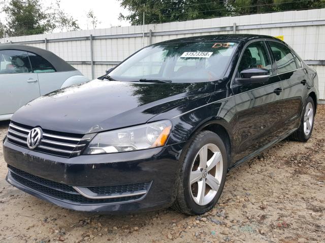 1VWBT7A37EC089179 - 2014 VOLKSWAGEN PASSAT SE BLACK photo 2