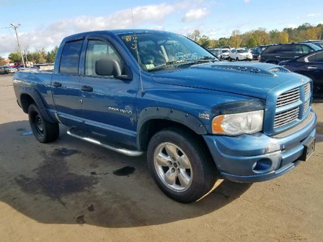 1D7HU18D55S246984 - 2005 DODGE RAM 1500 S BLUE photo 1