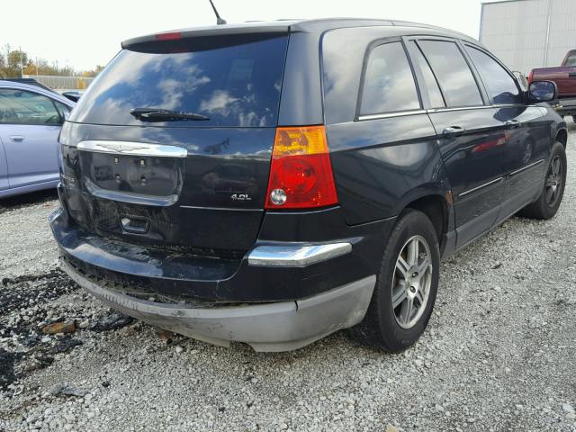 2A8GM68X77R115601 - 2007 CHRYSLER PACIFICA T BLACK photo 4