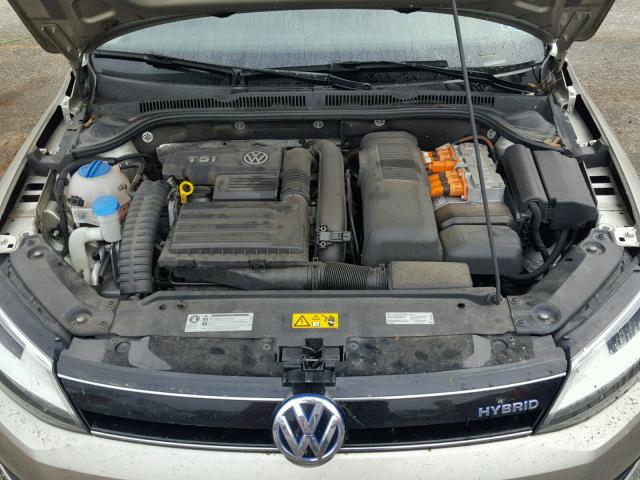 3VW637AJ6DM267550 - 2013 VOLKSWAGEN JETTA HYBR GOLD photo 7