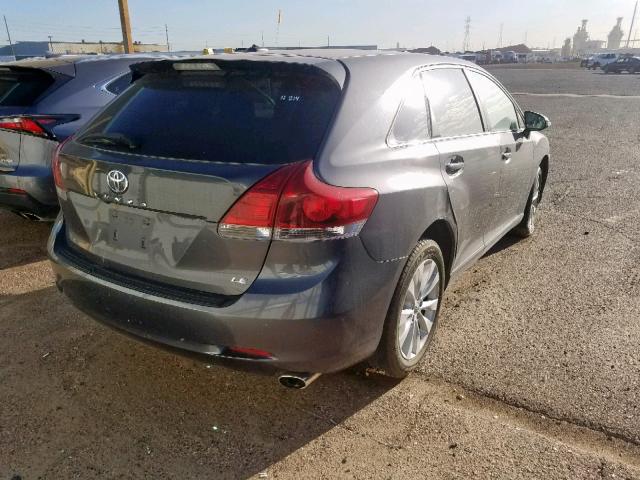 4T3ZA3BB4FU094862 - 2015 TOYOTA VENZA LE GRAY photo 4