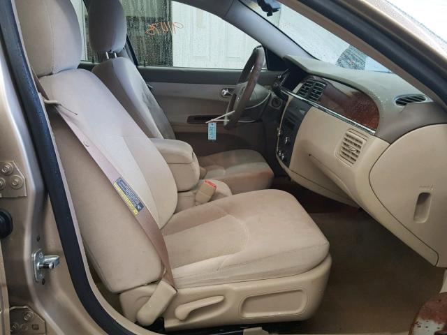 2G4WC532751233781 - 2005 BUICK LACROSSE C BEIGE photo 5