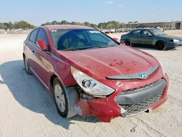 KMHEC4A41DA050617 - 2013 HYUNDAI SONATA HYB MAROON photo 1